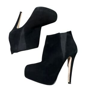 Carvela Kurt Geiger black platform stiletto bootie heels size 37